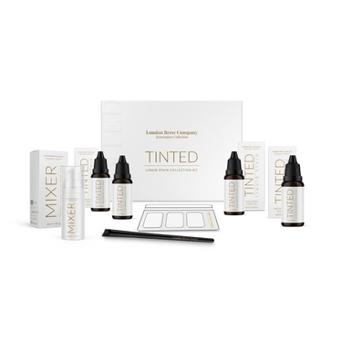 Online brow course showing students applying tinted liquid stain for bold and long-lasting brow definition.