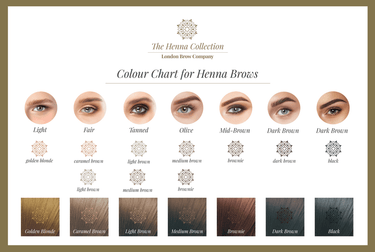 Henna Brow Design and Colour Course Editable Training Manual Full Henna Colour Chart